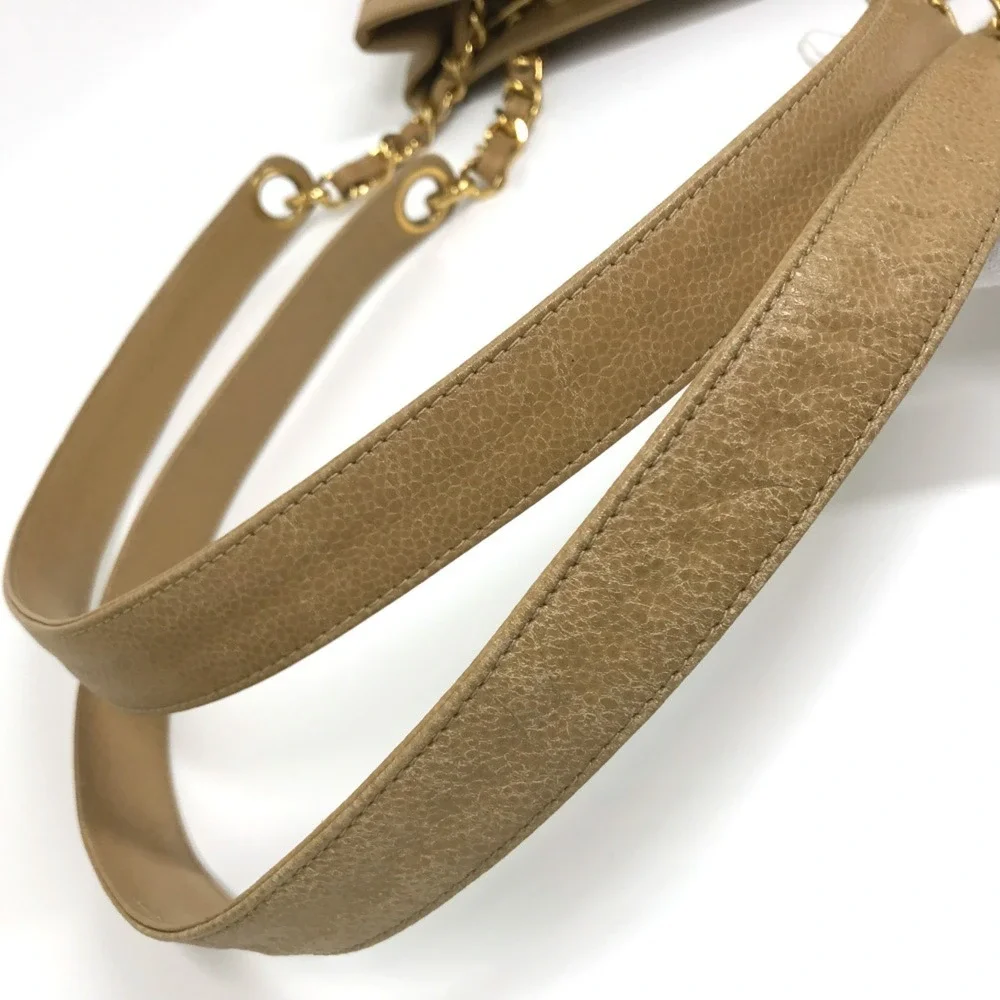 CHANEL Cream Shoulder Bag